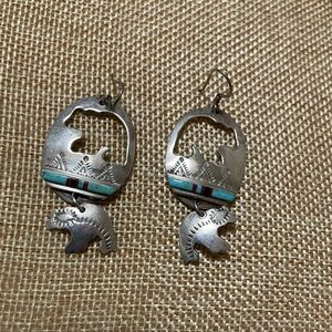 Native earrings bear